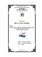 Đề tài: NGHIÊN CỨU, THIẾT KẾ HỆ THỐNG QUANG BÁO GIAO TIẾP MÁY TÍNH SỬ DỤNG VI ĐIỀU KHIỂN AT89C52