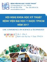 I NGHỊ KHOA HỌC KỸ THUẬT BỆNH VIỆN ĐẠI HỌC Y DƯỢC TPHCM
