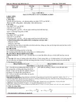 Giáo án dạy thêm hóa 12  học kì 1 năm học  2021 - 2022