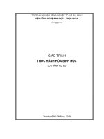 GIÁO TRÌNH THỰC HÀNH HÓA SINH HỌC