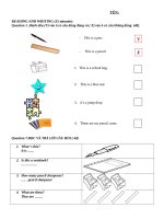 bai tap tieng anh lop 3 