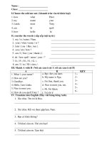 bai tap tieng anh unit 1  unit 2 sach moi 