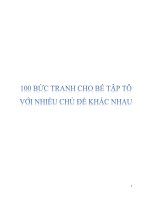 100 bức tranh cho bé tập tô