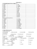 BAI TAP TIENG ANH LOP 3 