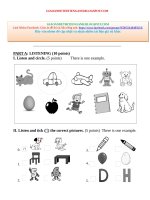 ĐỀ ôn THI TIẾNG ANH 1 