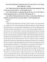 ĐỀ CƯƠNG MÔN ĐẢNG LÃNH ĐẠO CÔNG TÁC DÂN VẬN CỦA CÁC ĐOÀN THỂ CHÍNH TRỊ – XÃ HỘI