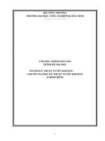 CHƯƠNG TRÌNH ĐÀO TẠOTRÌNH ĐỘ ĐẠI HỌC NGÀNH KỸ THUẬT TUYỂN KHOÁNGCHUYÊN NGÀNH: KỸ THUẬT TUYỂN KHOÁNG(CHỈNH BIÊN)