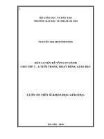 Rèn luyện kĩ năng so sánh cho trẻ 5 6 tuổi trong hoạt động giáo dục 