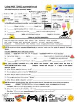 what did you do on summer break using past simple  clt communicative language teaching resources gram 127722 