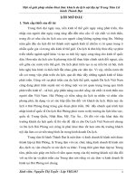Một số giải pháp nhằm khai thác khách du lịch nội địa tại Trung tâm lữ hành Thành Đạt