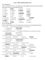 BÀI tập TRẮC NGHIỆM ANH 11  tđ