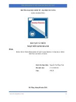 Đề tài: Phân tích tình hình kinh tế Việt Nam trong 5 năm dựa theo những chỉ tiêu cơ bản