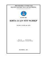 Đề xuất một số giải pháp phát triển du lịch Hải Phòng giai đoạn 2011 2015