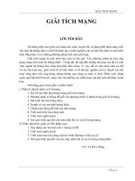 GIÁO TRÌNH: GIẢI TÍCH MẠNG