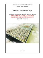 ĐỒ ÁN QUY HOẠCH CHI TIẾT XÂY DỰNG TỶ LỆ 1/500KHU TÁI ĐỊNH CƯ TẠI XÃ TÂN TẬP,HUYỆN CẦN GIUỘC, TỈNH LONG AN