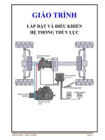 GIÁO TRÌNH LẮP ĐẶT VÀ ĐIỀU KHIỂN HỆ THỐNG THỦY LỰC