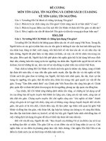 ĐỀ CƯƠNG  MÔN TÔN GIÁO, TÍN NGƯỠNG VÀ CHÍNH SÁCH CỦA ĐẢNG  VỀ TÔN GIÁO, TÍN NGƯỠNG