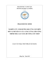 Nghiên cứu ảnh hưởng độ cứng cột biên đến vị trí tối ưu của tầng cứng cho công trình nhà cao tầng bê tông cốt thép: luận văn thạc sĩ