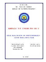 XÂY DỰNG MẠNG xã hội hỏi đáp và ĐÁNH GIÁ về các điểm DU LỊCH VIỆT NAM 