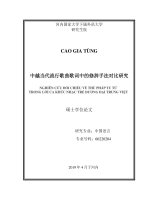 nghiên cứu đối chiếu về thủ pháp tu từ trong lời ca khúc nhạc trẻ đương đại trung việt 