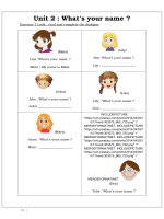 Bài tập bổ trợ tiếng anh lớp 3 có hình ảnh đặc sắc theo từng unit (2) 