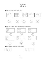Môn toán lớp 1: Bộ đề ôn tập toán lớp 1