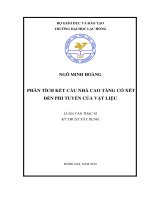 Phân tích kết cấu nhà cao tầng có xét đến phi tuyến của vật liệu: luận văn thạc sĩ