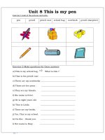 Bài tập bổ trợ tiếng anh lớp 3 có hình ảnh đặc sắc theo từng unit (8) 