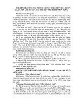 Thi báo cao viên giỏi: CHUYÊN ĐỀ: CÔNG TÁC PHÒNG CHỐNG “DIỄN BIẾN HÒA BÌNH”, BẠO LOẠN LẬT ĐỔ CỦA CÁC THẾ LỰC THÙ ĐỊCH, PHẢN ĐỘNG