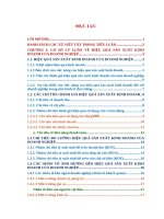 Đề tài nâng cao hiệu quả hoạt động sản xuất kinh doanh dược phẩm