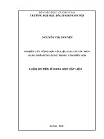 Nghiên cứu tổng hợp vật liệu ceo2 có cấu trúc nano nhằm ứng dụng trong cảm biến ADN 