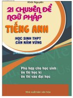 21 chuyên đề ngữ pháp tiếng anh
