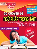 20 chuyên đề ngữ pháp trọng tâm trong 20 ngày có đáp án
