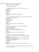 Test bank for bankruptcy law and practice by luppino 