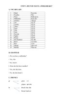 TỪ VỰNG NGỮ PHÁP bài tập THÊM FAMILY AND FRIENDS SPECIAL EDITION 3  (3) 