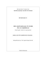 Tiêu chuẩn hóa gel từ lô hội aloe vera ashodelaceae