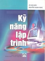 Giáo trình: Kỹ năng lập trình  Lê Hoài Bắc
