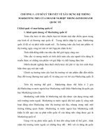 giải pháp hoàn thiện hệ thống mar mix công ty giầy thượng đình trên  thị trường quốc tế 