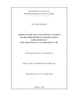 NGHIÊN CỨU KHẢ NĂNG TĂNG TRƯỞNG VÀ TÍCH LŨY CÁC CHẤT CHỐNG OXY HÓA CỦA VI TẢO DUNALIELLA BARDAWIL DCCBC 15 DƯỚIẢNH HƯỞNG CỦA CÁC ĐIỀU KIỆN ỨC CHẾ