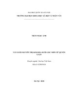 Văn xuôi nguyễn thị kim hòa dưới góc nhìn nữ quyền luận 