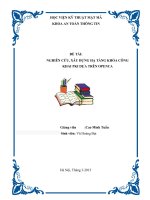 Tiểu luận nghiên cứu, xây dựng hạ tầng khóa công khai PKI dựa trên openca 