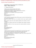 Test bank for campbell biology concepts and connections 9th edition by taylor 