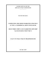 Completing the mixed marketing strategy at viet a commercial joint completing the mixed marketing strategy at viet a commercial joint 