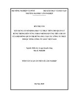 Xây dựng cơ sở khoa học và thực tiễn cho quản lý rừng trồng bền vững theo nhóm đáp ứng tiêu chuẩn của hội đồng quản trị rừng (FSC) tại các công ty trực thuộc tổng công ty giấy việt nam tt 