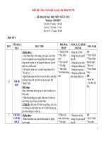 KẾ HOẠCH  dạy học môn NGỮ văn  8 CHUẨN KIẾN THỨC kỹ NĂNG mới NHẤT 2021 