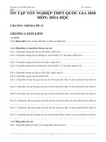Vở bài tập hóa học 12 Lí thuyết và bài tập điền khuyết tải về in cho học sinh tự học