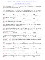 Tài liệu ôn thi Đại học, THPT Quốc gia: Môn Toán: VẬN DỤNG CAO, PHÂN LOẠI PHƯƠNG PHÁP TỌA ĐỘ KHÔNG GIAN OXYZ LỚP 12 THPT (LỚP BÀI TOÁN CỰC TRỊ MẶT CẦU – PHẦN 1)