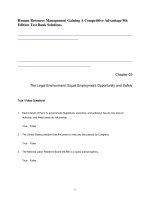 Human resource management gaining a competitive advantage 9th edition test bank solutions 