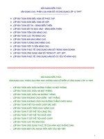 Tài liệu ôn thi Đại học, THPT Quốc gia: Môn Toán: NỘI DUNG KIẾN THỨC VẬN DỤNG CAO, PHÂN LOẠI HÀM SỐ VÀ ỨNG DỤNG LỚP 12 THPT