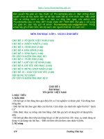 Trọn bộ Giáo án Âm nhạc lớp 1_ Cánh Diều